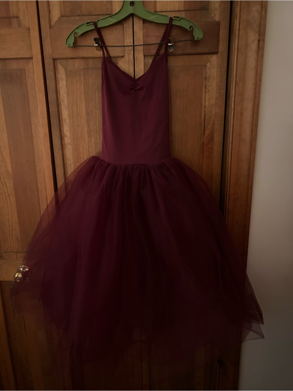 Weissman Adult Woman’s Sz S Maroon Dance Costume/Dress W/ Leotard